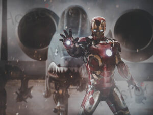 Iron Man's laser