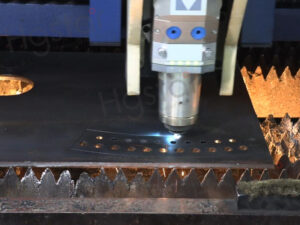 Laser cutting carbon steel