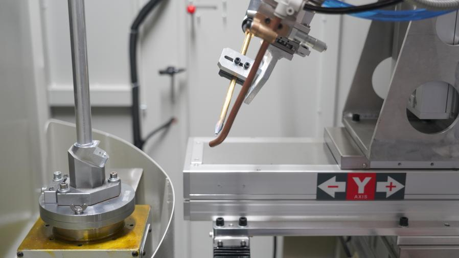 HGTECH Aluminum Alloy AC Pipelines Laser Welding Machine