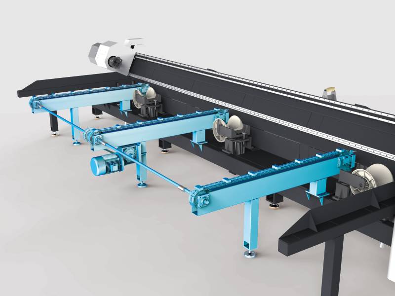 automatic loading of laser tube cutting machine